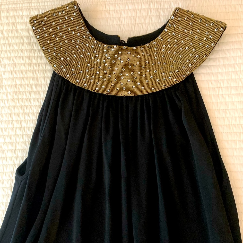 Jenni Kayne black mini sleeveless dress. Size Small